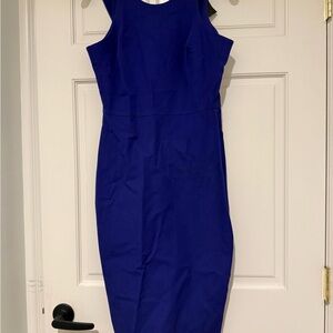 Elegant Blue Sleeveless Dress